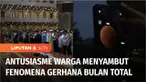 Animo masyarakat cukup tinggi, untuk menyaksikan fenomena gerhana bulan di Taman Ismail Marzuki, Cikini, Jakarta Pusat, Selasa (8/11) petang, meski cuaca mendung.