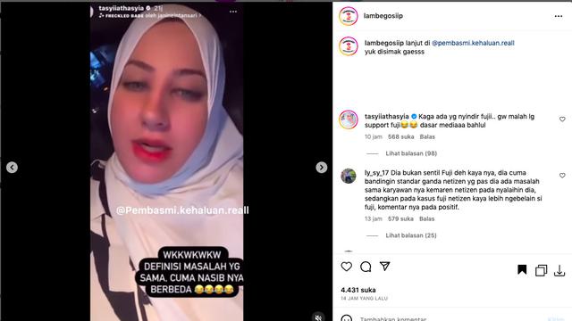 Tasyi Athasyia Adu Nasib dengan Fuji Karena Sama-Sama Punya Masalah Soal Gaji Karyawan: Masalah yang Sama, Cuma Nasibnya Beda