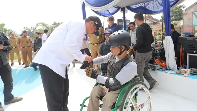 Secara umum, fasilitas kursi roda freestyle mirip dengan arena skateboard, hanya saja dibangun dengan lebih inklusif dan dilengkapi berbagai fasilitas yang ramah disabilitas. Foto: Dok Pribadi.