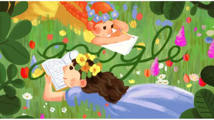 Sosok Lucy Maud Montgomery Jadi Google Doodle Hari Ini