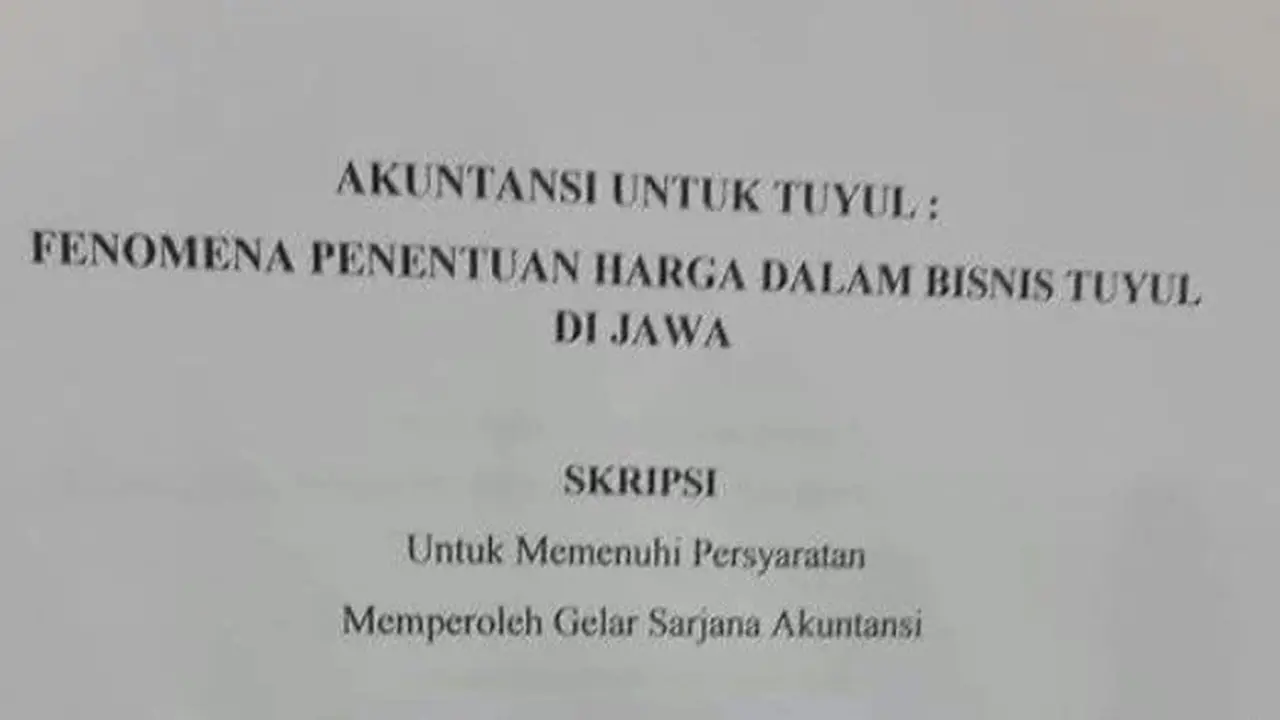 6 Judul Skripsi Tema Hantu Ini Unik Tapi Nyata Adanya, Bikin Melongo
