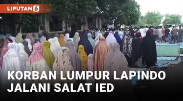 RATUSAN WARGA MUHAMMADIYAH KORBAN LUMPUR SIDOARJO GELAR SHOLAT ID AJANG SILATURAHMI