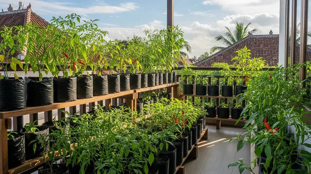 Pot Vertikal Bertingkat