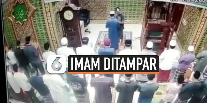 VIDEO: Imam Masjid Ditampar Saat Pimpin Salat Subuh