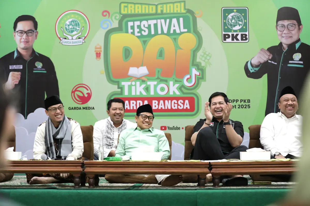 Ketua Umum DPP Partai Kebangkitan Bangsa (PKB) Abdul Muhaimin Iskandar menghadiri ajang Grand Final Festival Dai TikTok yang digelar DKN Garda Bangsa pada Sabtu, 22 Maret 2025 (Istimewa)