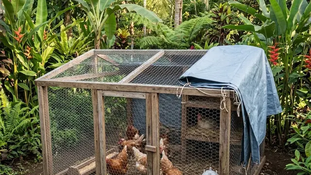 Atap Kawat Ram dengan Penutup yang Bisa Dilepas