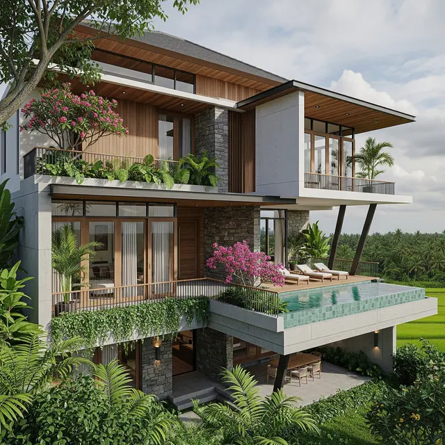 Gambar Desain Rumah Bertingkat yang Modern dan Fungsional