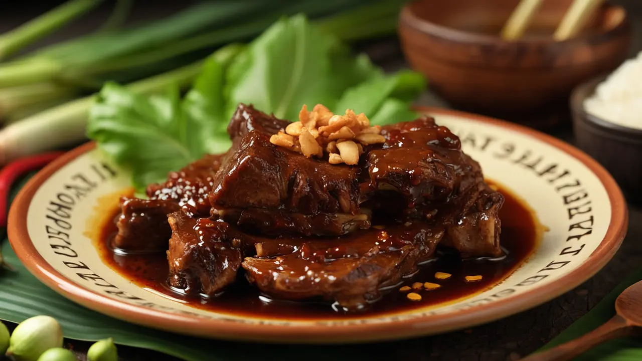 Resep Iga Sapi Gongso Bumbu Kecap Pedas Manis
