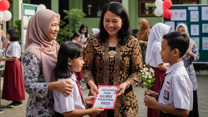 Hari Guru Nasional 2025: Tema Resmi, Link Logo & Twibbon, Ide Ucapan Menyentuh, hingga Rekomendasi Hadiah