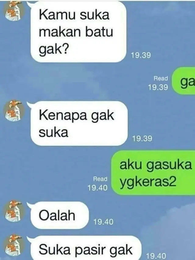 6 Chat Absurd Kehabisan Topik ke Gebetan Ini Maksa Banget