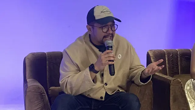 Rangga Djoned dalam media junket Naura Ayu  “Cerita Penuh Cahaya” Live Showcase di Jakarta, Kamis (30/7/2026). (Liputan6.com/Nola Vemiliana)