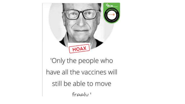 Cek Fakta Tidak Benar Bill Gates Keluarkan Kutipan Ini Soal Vaksin Cek Fakta Liputan6 Com