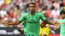 Mariano Diaz. Striker asal Rep. Dominika ini didatangkan dari Badalona pada Agustus 2012 dan langsung memperkuat tim yunior Real Madrid hingga 2015/2016. Semusim di tim senior, ia dipinjamkan ke Lyon hingga 2018/2019. Musim ini baru tampil dalam 19 laga dengan mencetak 1 gol. (AFP/Christof Stache)