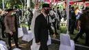 Ketua Umum Partai Demokrat Agus Harimurti Yudhoyono (AHY) saat menghadiri pemakaman mantan KSAD Jenderal TNI (Purn) Pramono Edhie Wibowo di TMP Kalibata, Jakarta, Minggu (14/6/2020). (Liputan6.com/Faizal Fanani)