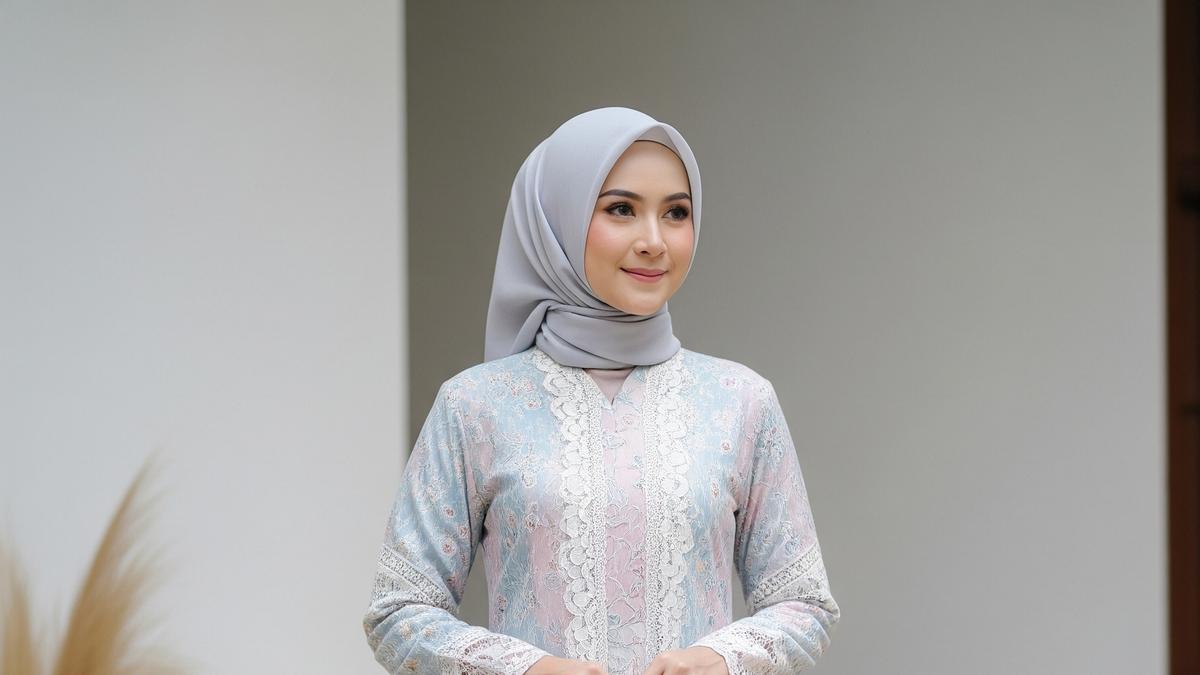 7 Pilihan Gamis Batik Brokat 2026 yang Beri Pesona Awet Muda, Elegan untuk Acara Siang Hari