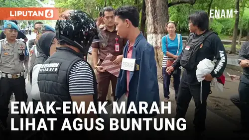 VIDEO: Rekonstruksi Agus Buntung, Emak-emak Marah Nontonnya