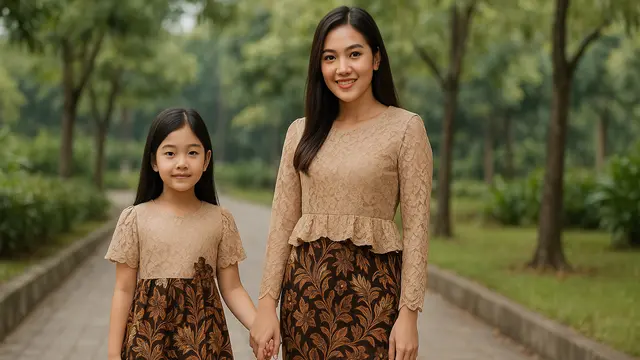 7 Model Baju Batik untuk Anak Perempuan hingga Dewasa, Cocok untuk Acara Keluarga