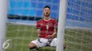 Ekspresi penyerang timnas Indonesia U-23, Muchlis Hadi Ning S saat gagal menyarangkan bola ke gawang Filipina di penyisihan Grup A Sea Games 2015 di Stadion Jalan Besar, Singapura, (9/6/2015). Indonesia unggul 2-0. (Liputan6.com/Helmi Fithriansyah)