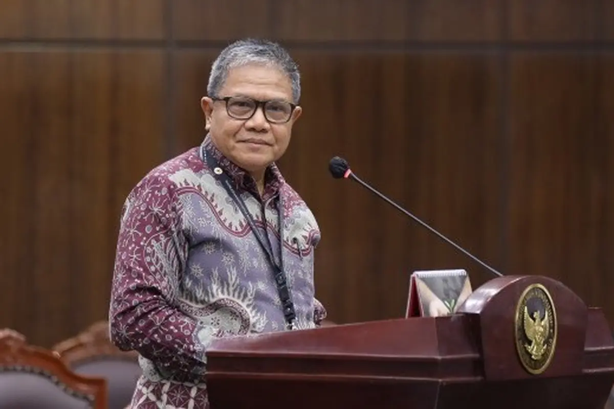 Wakil Rektor Bidang Keuangan dan Aset Universitas Andalas, Hefrizal Handra di Mahkamah Konstitusi (MK).