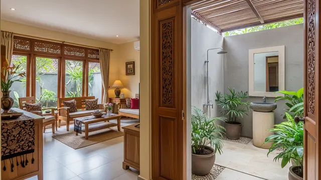 Rumah di Kampung tapi Punya Kamar Mandi Ala Resort yang Mewah yang Tidak Sombong