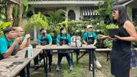 Kelas bercocok tanam organik di Mandira's Garden, Kemang, Jakarta Selatan. (Dok. Liputan6.com/Dyra Daniera)