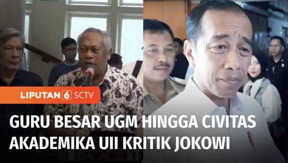 VIDEO: Dikritik Guru Besar UGM hingga Civitas Akademika UII, Ini Tanggapan Jokowi