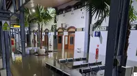 PT Kereta Api Indonesia (Persero) melakukan pembatalan sejumlah perjalanan kereta api pemberangkatan awal dari Daop 4 Semarang karena banjir di Semarang, Jawa Tengah. (Foto: KAI)