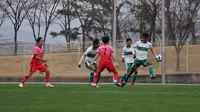 Timnas Indonesia U-19 dipaksa mengakui kekalahan telak 0-7 dari Korea Selatan pada laga uji coba yang digelar di Daegu Auxiliary Stadium, Daegu, Jumat (25/3/2022). (dok. PSSI)