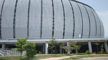 Kondisi terkini sisi barat Jakarta International Stadium (JIS), Selasa (4/7/2023). (Bola.com/Hery Kurniawan)