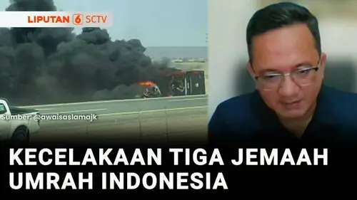 VIDEO: Bus Jemaah Umrah Indonesia Terbakar, 6 Orang Meninggal 3 Masih Dirawat