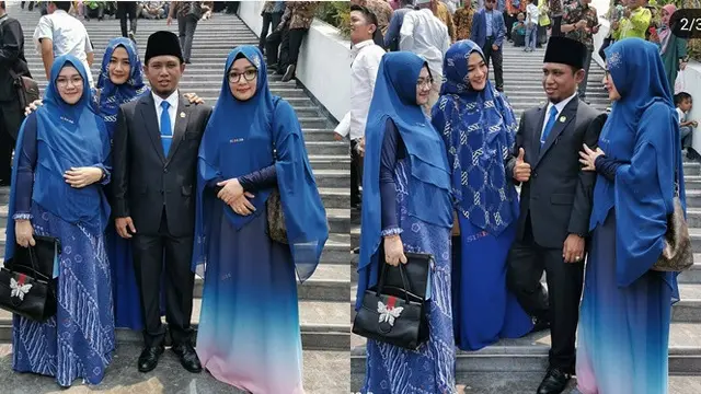 Resmi Jadi Anggota DPR RI, Ini 6 Potret Lora Fadil Bareng Tiga Istrinya