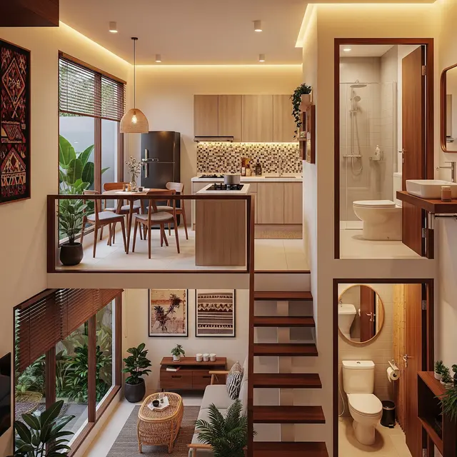 9 Desain Rumah Kecil Tapi Punya 2 Kamar Mandi, Solusi Praktis dan Nyaman