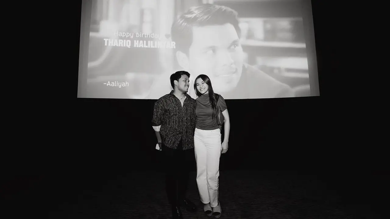 Momen ulang tahun Thariq Halilintar. [Foto: Instagram/aaliyah.massaid]