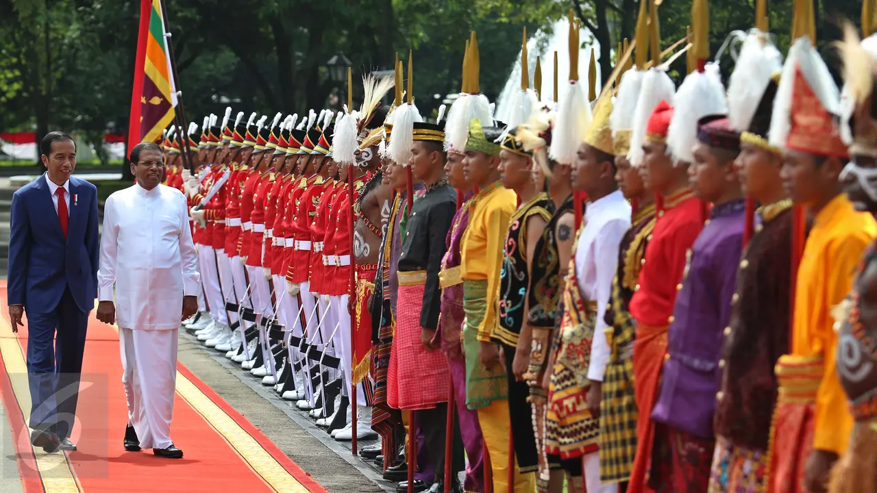 Jokowi Sambut Kunjungan Kenegaraan Presiden Sri Lanka di Istana Merdeka
