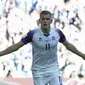 Penyerang Timnas Islandia, Alfred Finnbogason, mencetak gol pertama Islandia di ajang Piala Dunia. (AFP/Juan Mabromata)