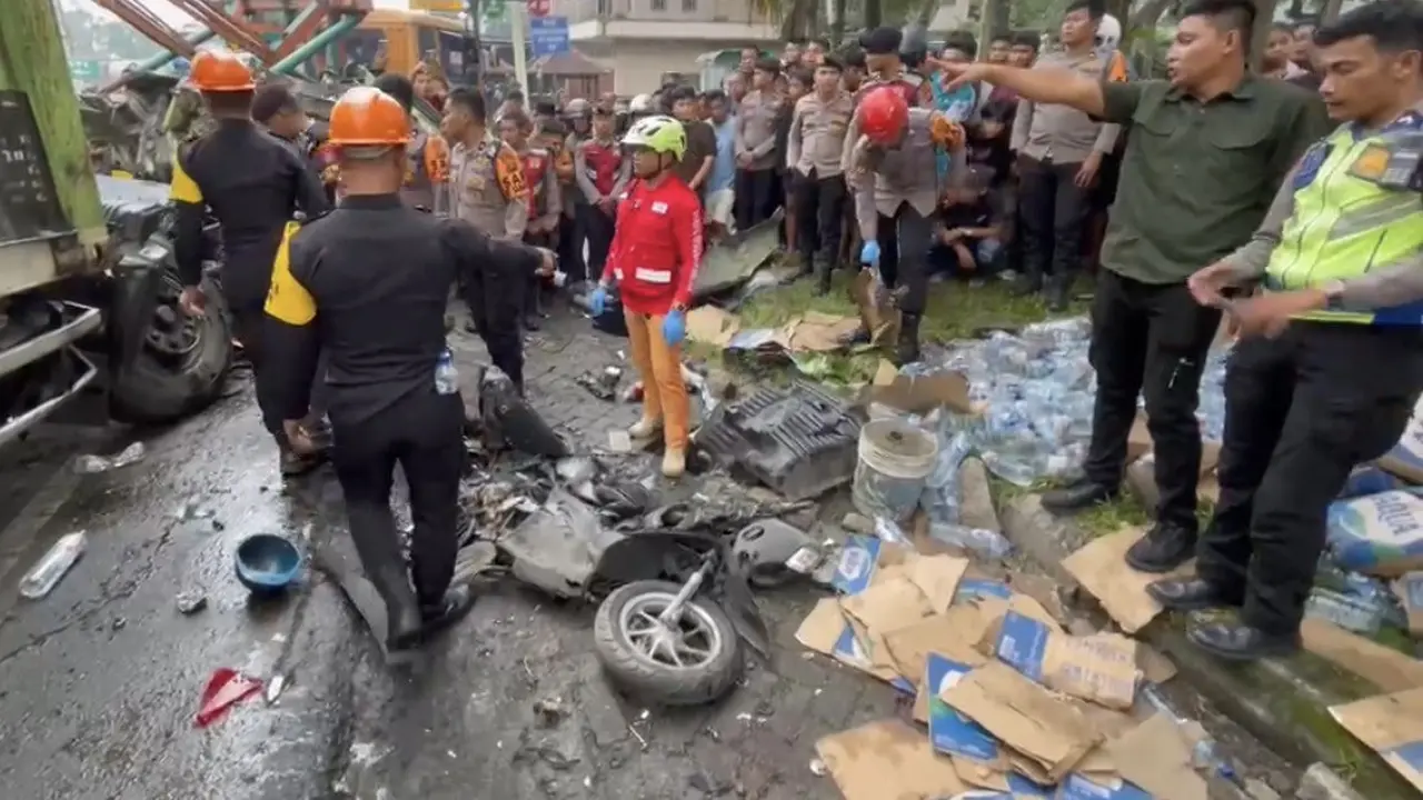Kecelakaan di jalur Sibolangit.