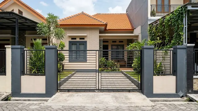 Pagar dengan Pilar Minimalis Ramping