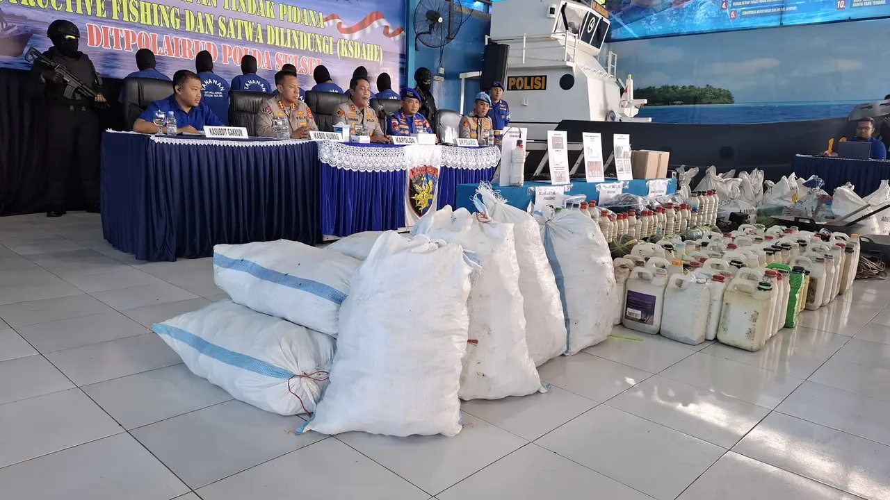 Pengungkapan Kasus Penyelundupan 71 kilogram daging penyu hijau (Chelonia mydas) di Sulsel.