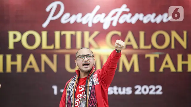Ketua KPU Terima Pendaftaran PSI Sebagai Partai Politik Calon Peserta Pemilu 2024