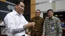 Kepala BNN Budi Waseso (kiri) bersama Ketua PPATK, M Yusuf (kanan), dan Ketua Lembaga Perlindungan Saksi dan Korban (LPSK) Abdul Haris Semendawai saat mengikuti Rapat Kerja (Raker) dengan Komisi III DPR di Jakarta, Rabu (8/6). (Liputan6.com/Johan Tallo)