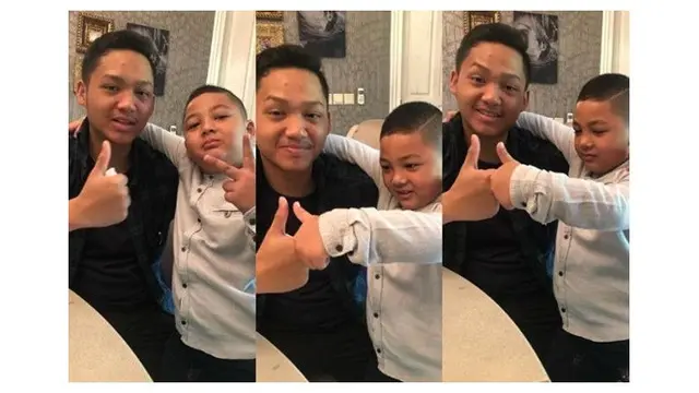 Momen Kedekatan Azriel Hermansyah dan Adik Tirinya Kellen Lemos, Tampak Akrab