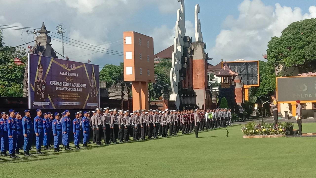 Operasi Zebra Agung 2025 Dimulai, Polda Bali Terjunkan 1.067 Personel