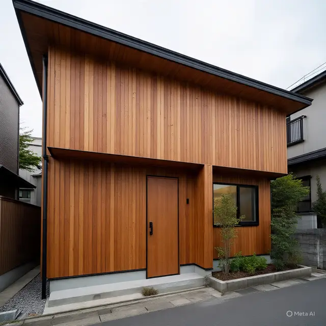 Rumah Sederhana 1 Air Aksen Kayu