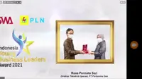 Direktur Teknik dan Operasi PT Pertagas Rosa Permata Sari memperoleh penghargaan pada kategori Business Leader atau Pemimpin Unit Bisnis. Dok