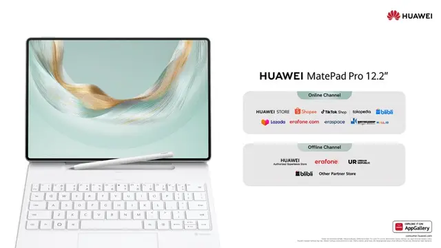 HUAWEI MatePad Pro 12.2 (2025) Tablet Super Produktif dengan Keyboard Inovatif & PC-Level WPS Office