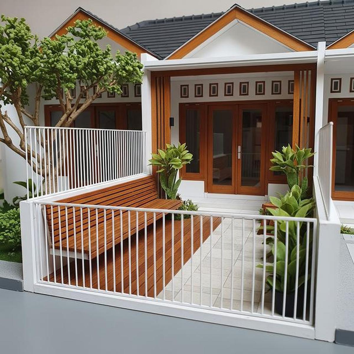 6 Model Teras Depan Rumah Sempit dengan Pagar Besi Tipis, Tetap Aman tapi Irit Budget