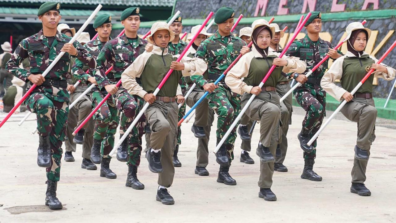 FOTO: Antusiasme Siswa SMK Ikuti Persami Bela Negara KKRI di Sanggabuana