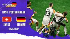 Berita video Jerman selamat dari kekalahan di Grup A Euro 2024, lewat gol telat Niclas Fullkrug saat berhadapan dengan Swiss. Hasil ini membawa Jerman tatap babak 16 besar.