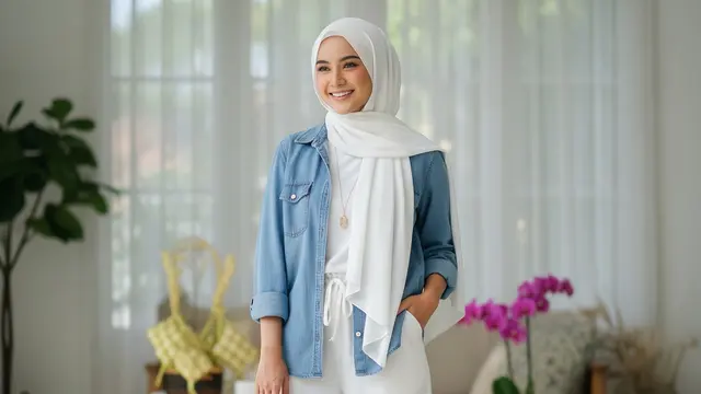 Padu Padan Model Celana Panjang Wanita Warna Putih