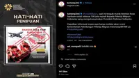 Gambar tangkapan layar postingan dari akun Instagram @kemenp2mi.